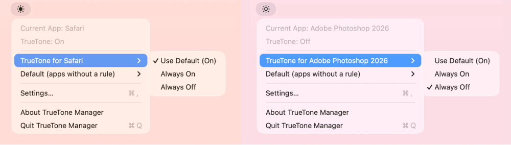 TrueTone Manager screenshot 1