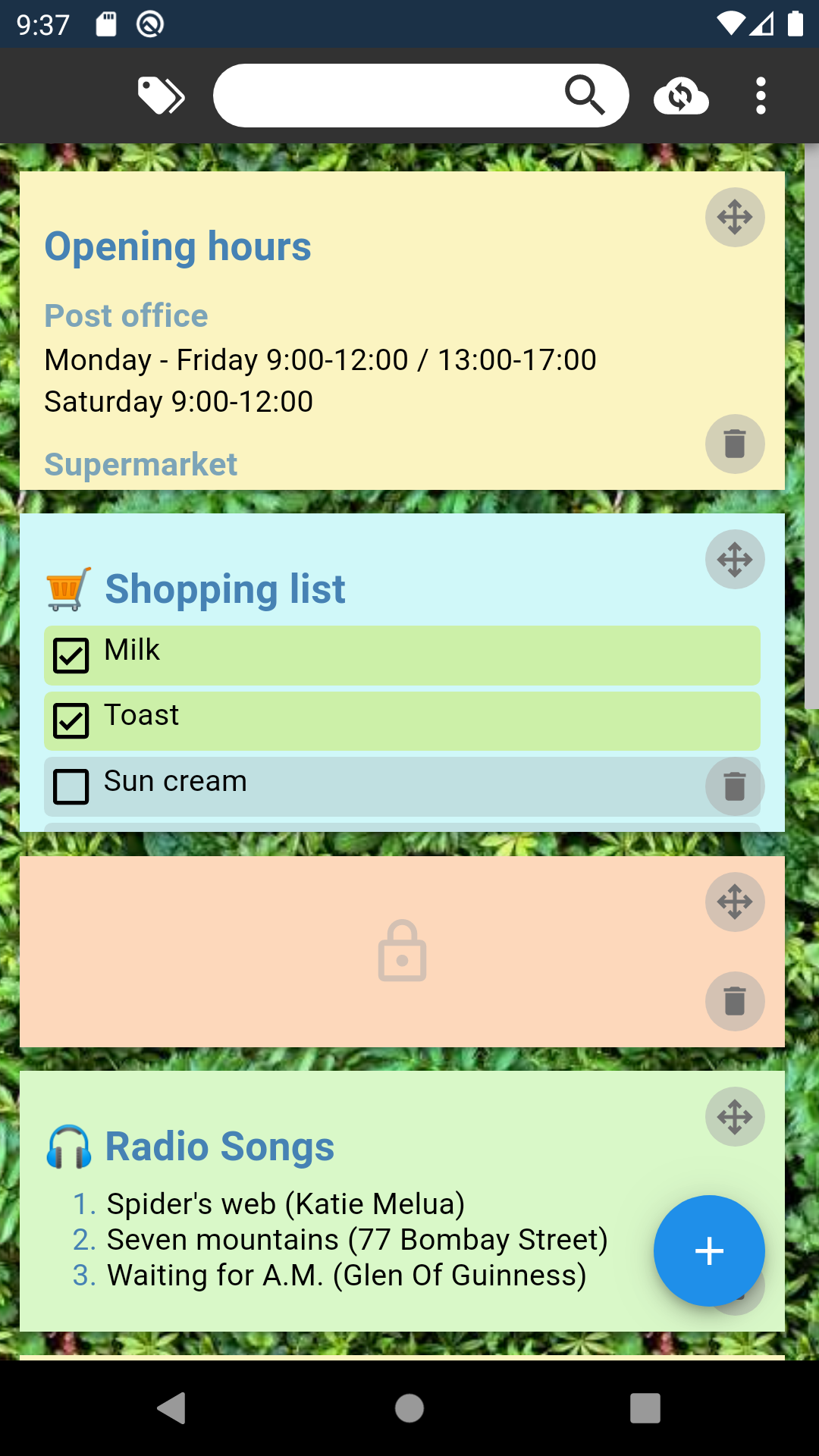 Screenshot 2 of SilentNotes — opens full size