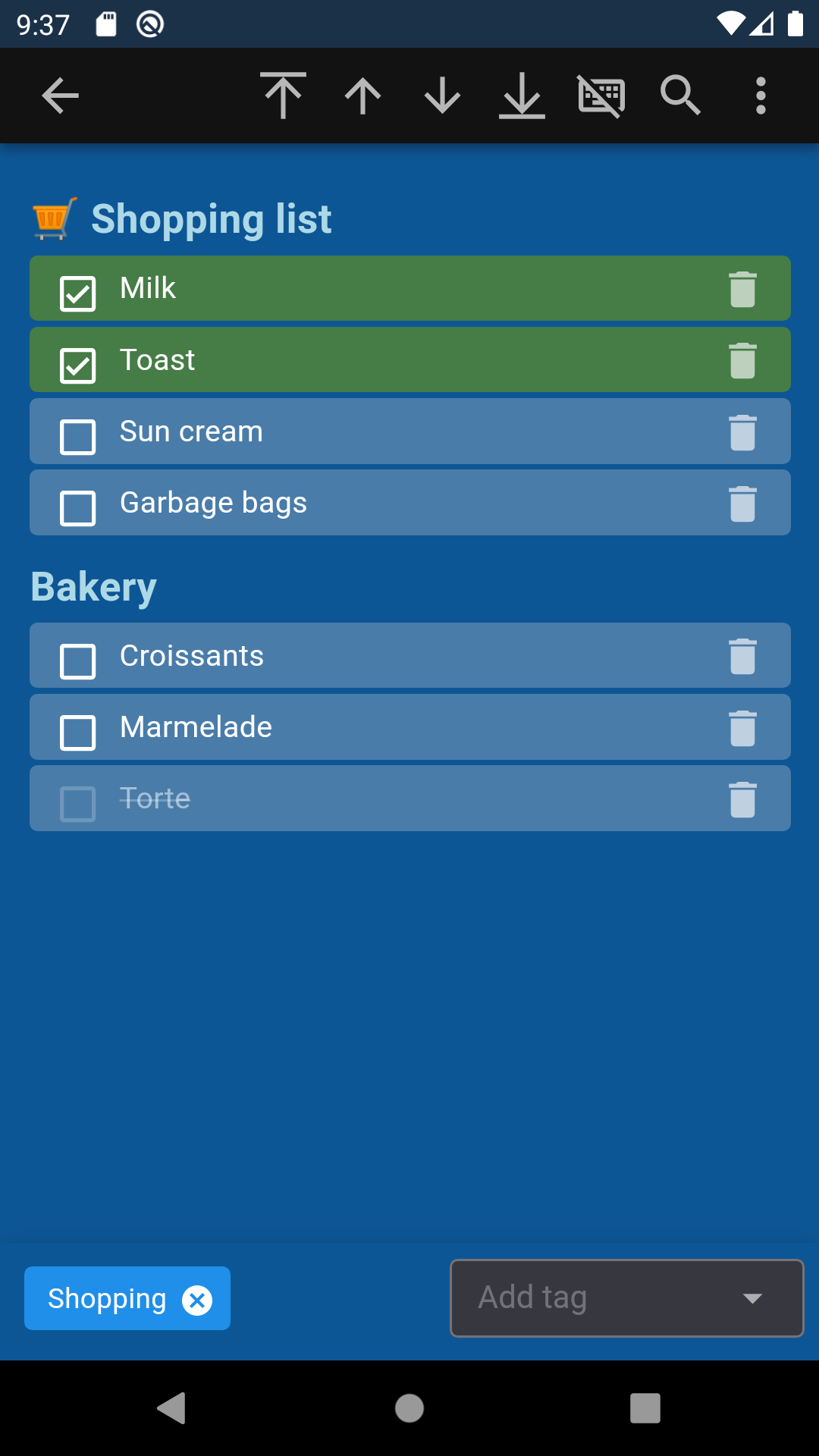 Screenshot 4 of SilentNotes — opens full size