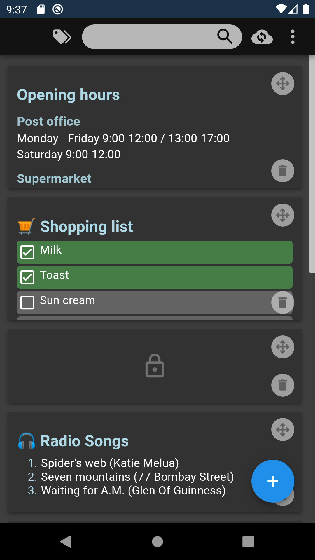 Screenshot 5 of SilentNotes — opens full size