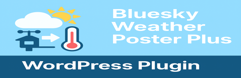 Bluesky Weather Poster Plus WordPress Plugin logo