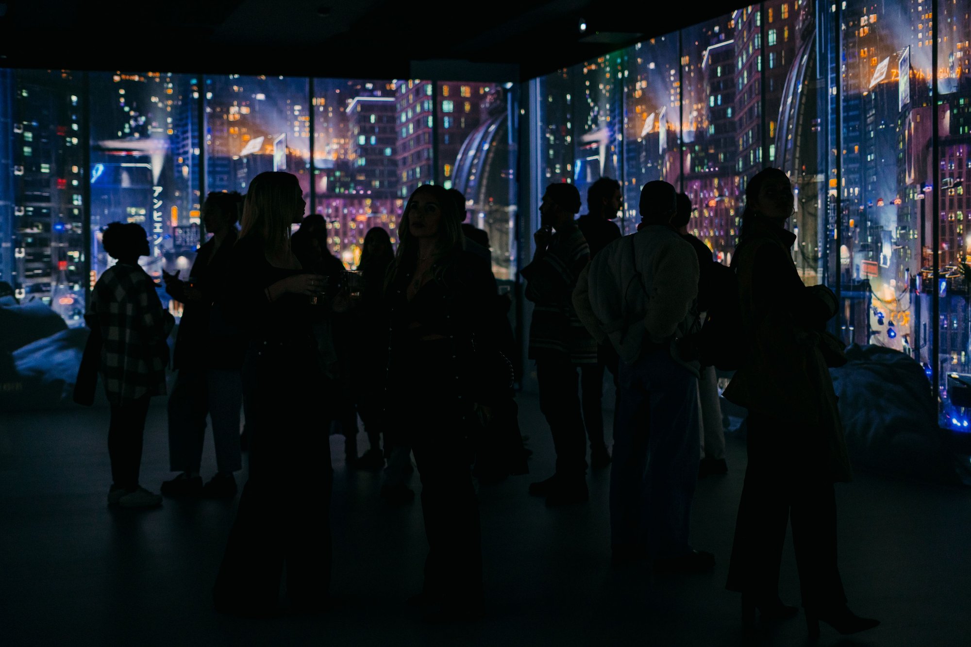 immersive yoga studio Barcelona with 360 degree laser projections and Dolby Atmos