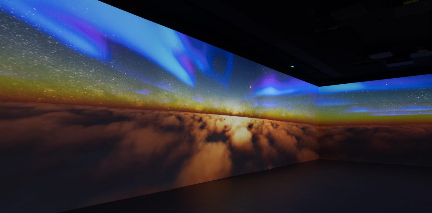 360 degree immersive projection room at SABDA Barcelona