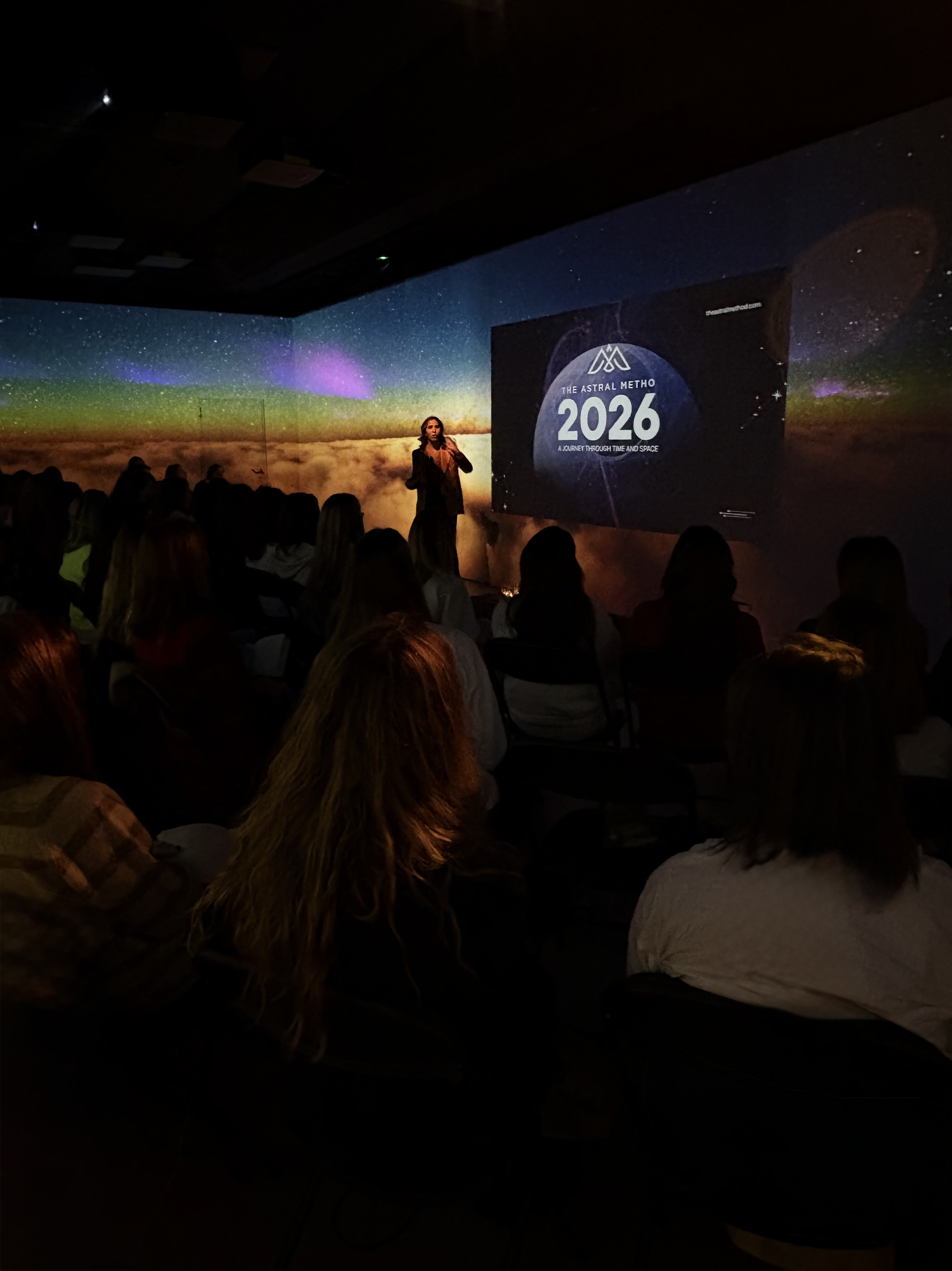 The Astral Method workshop at SABDA with 360° visuals