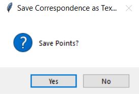 Save points as text