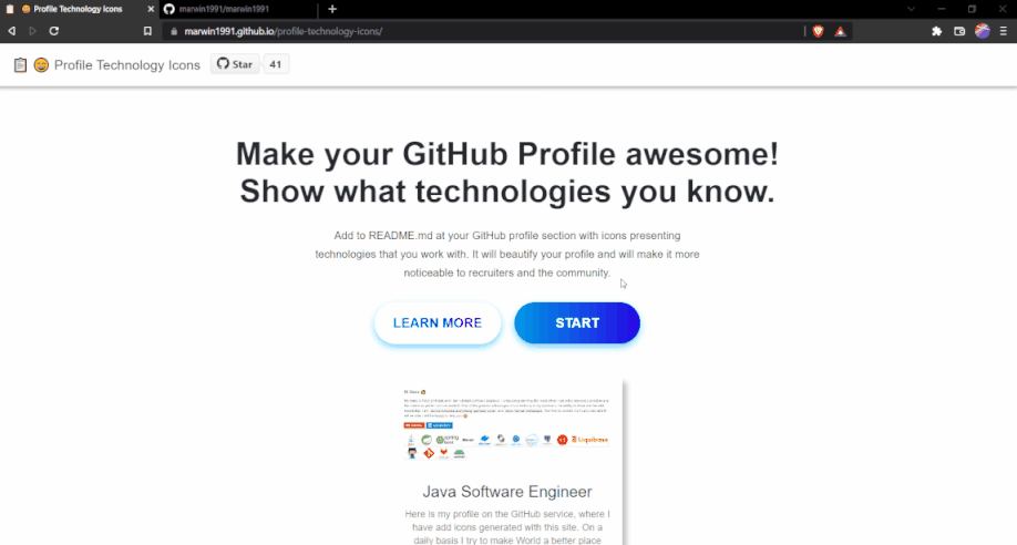 Profile Technology Icons
