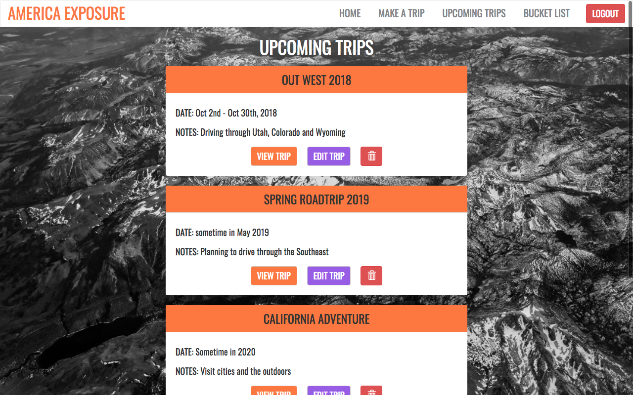 Upcoming Trips