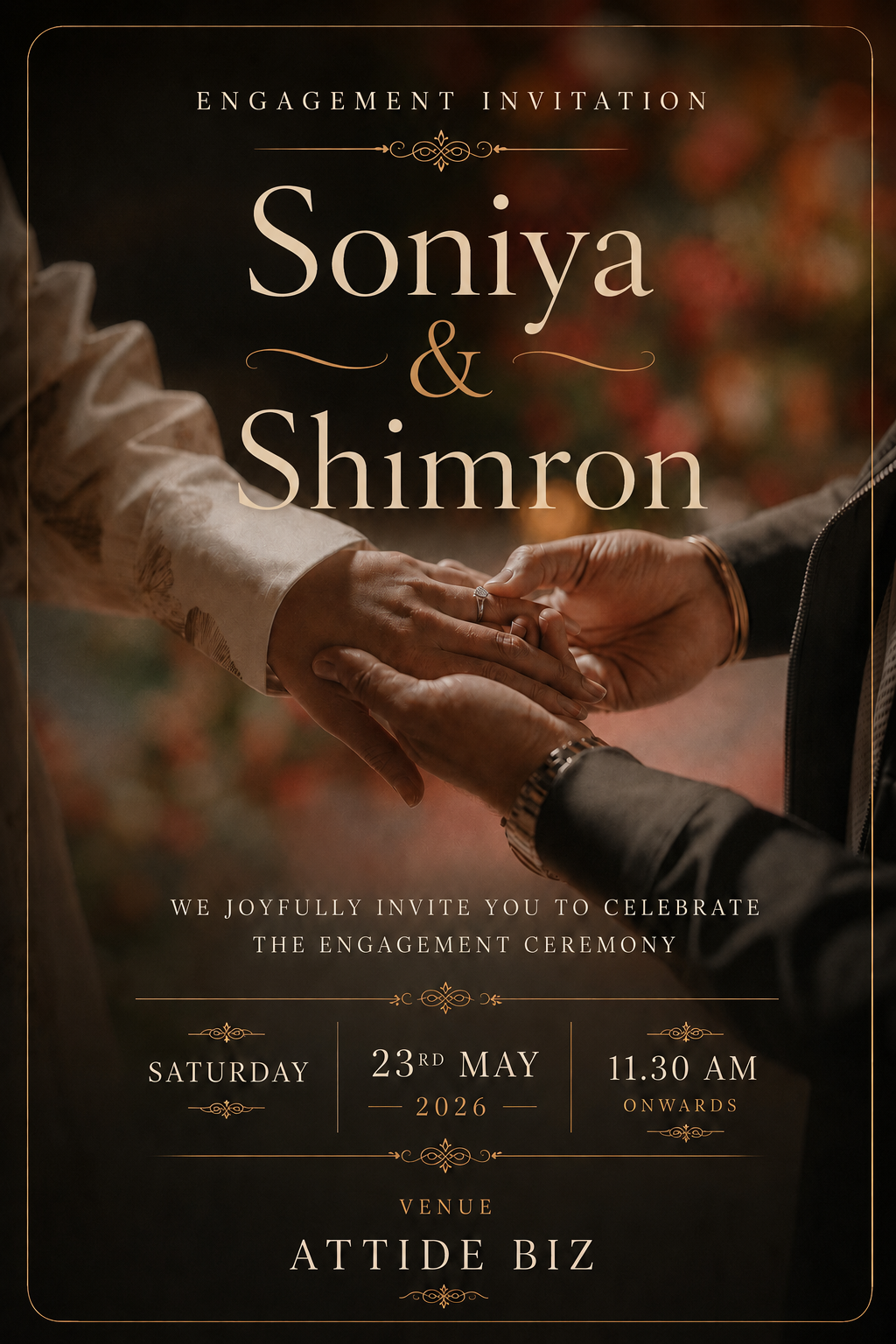 Engagement invitation image