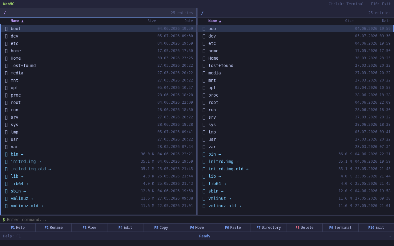 WebMC Screenshot