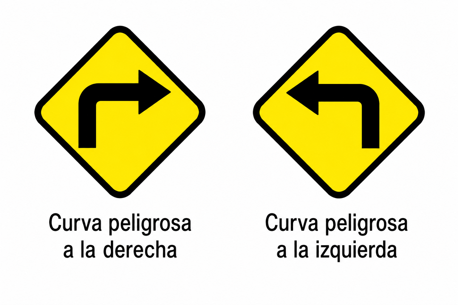 Señal Curva Peligrosa