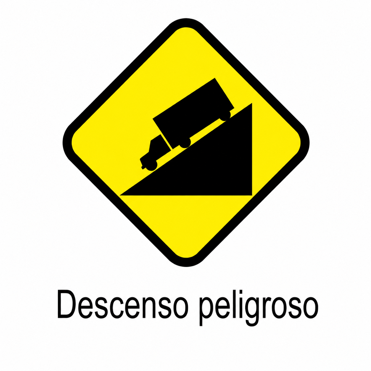 Señal Descenso Peligroso