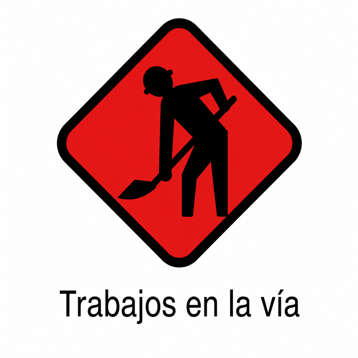 Señal Obra en la Vía