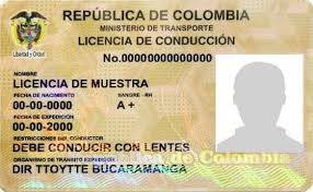 Licencia de conducción colombiana