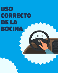 Uso correcto de la bocina