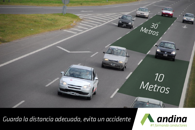 Señalizar 30 metros antes en carretera