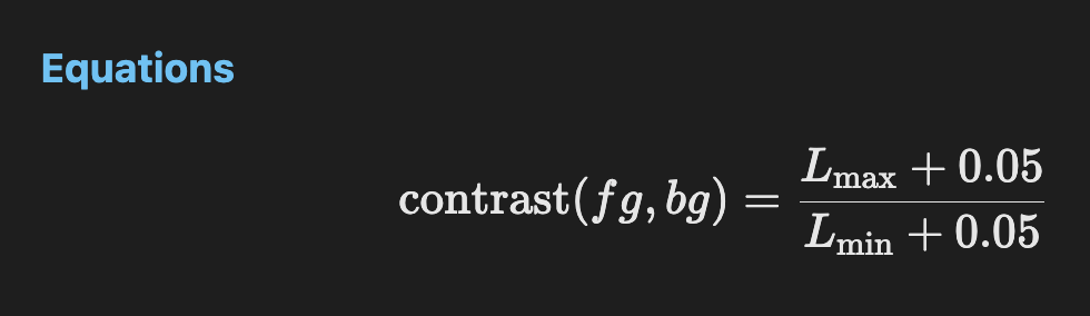 KaTeX math — dark theme