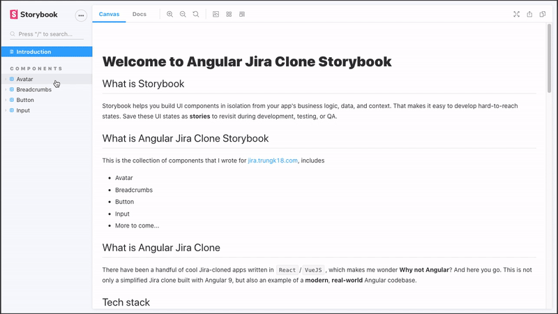 Jira clone built with Angular and Akita