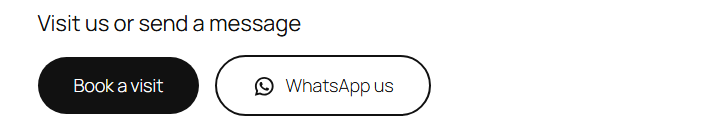 A regular button and a Mintchat button side by side in a core Buttons block