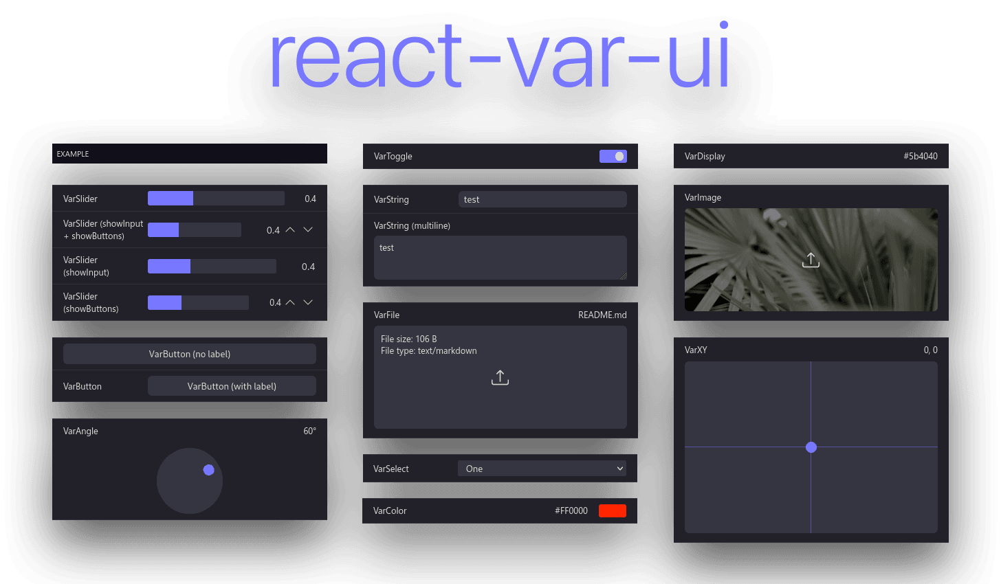 react-var-ui-react-component-library-for-variable-setting-and-preview