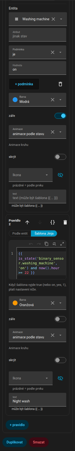 Jedno pravidlo otevřené jako YAML z hlavičky pravidla