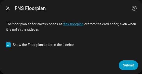 The integration options with the sidebar toggle