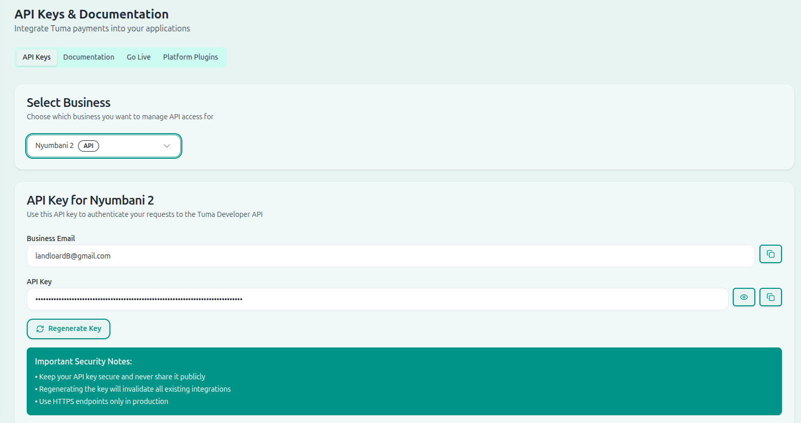 Developer Section
