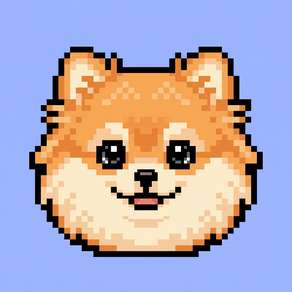 Pomera - the fluffy Pomeranian mascot