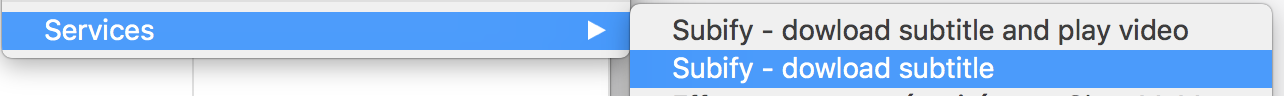 Subify in one click