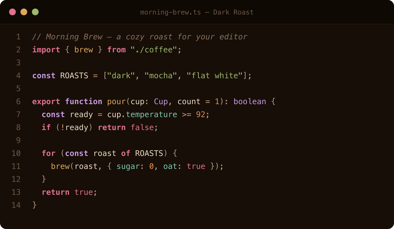 Dark Roast preview