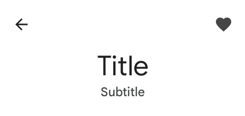 Large flexible app bar in light theme.