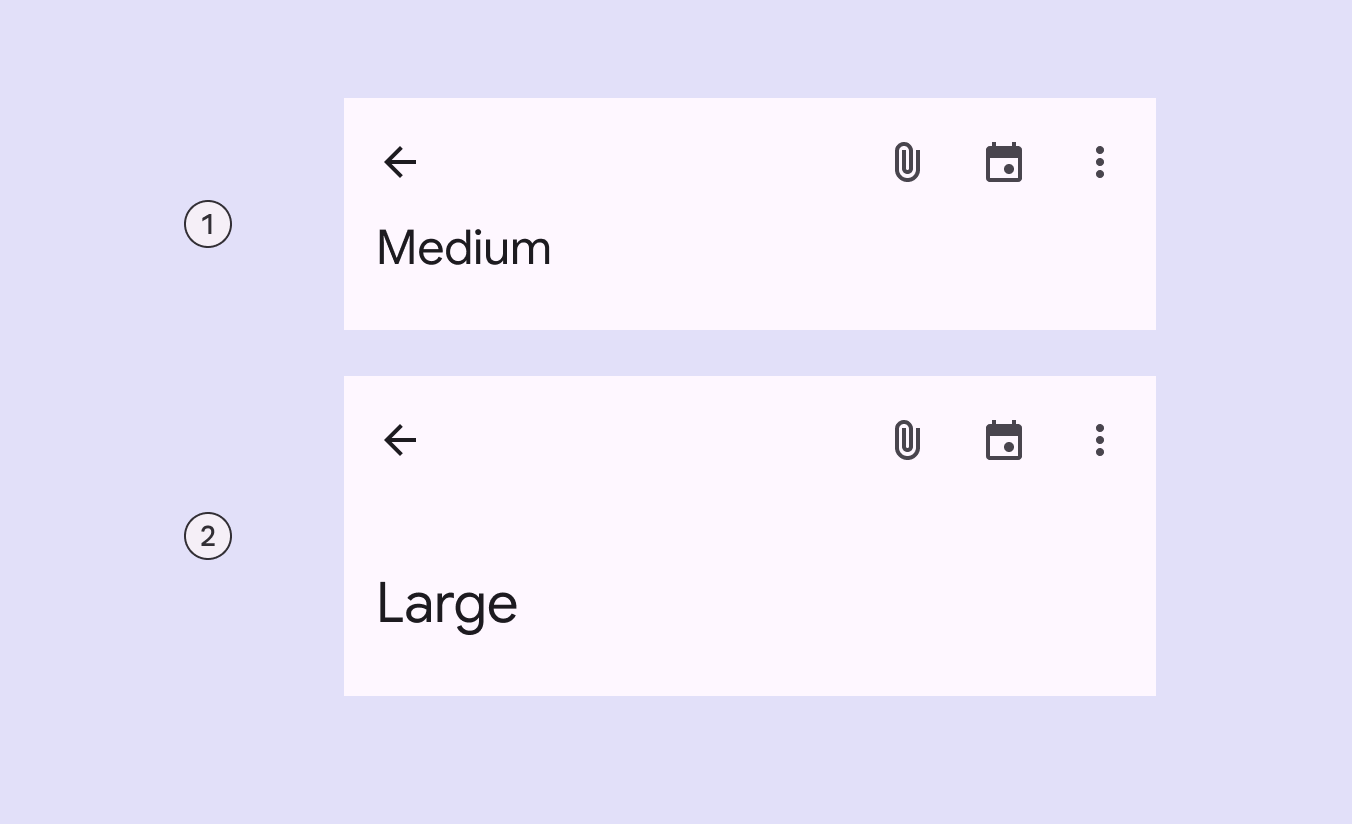 Deprecated top app bar
