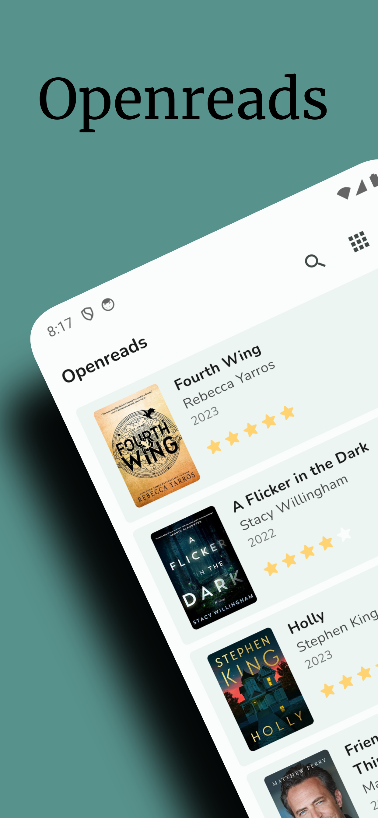 Screenshot 1 of OpenReads — opens full size