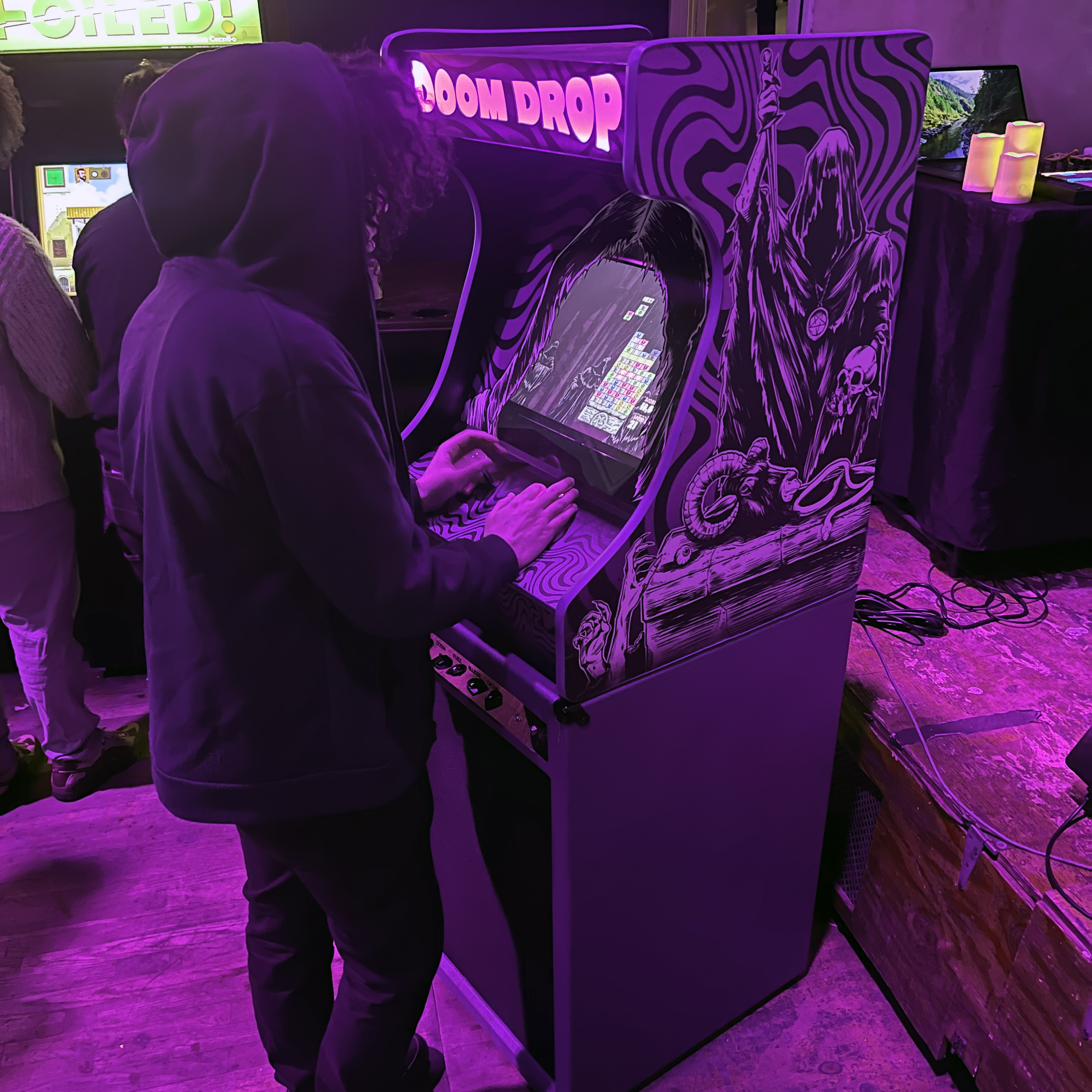 Doom Drop arcade cabinet