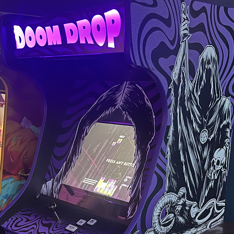 Drom Drop arcade cabinet