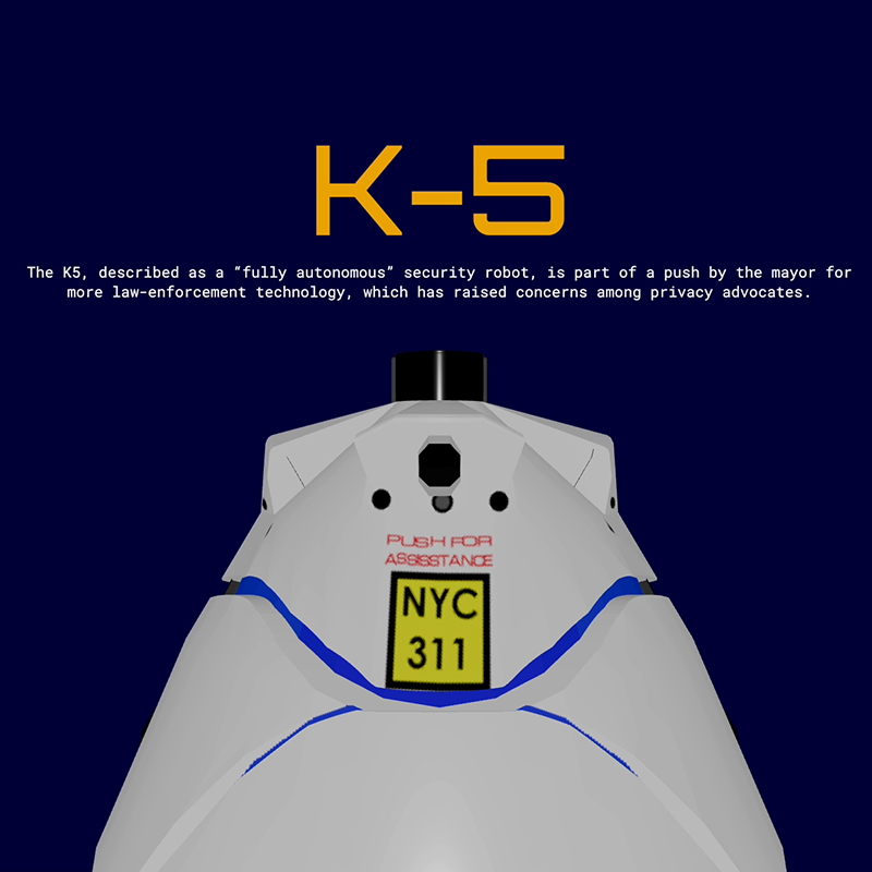 Close up of the K5 model in the article