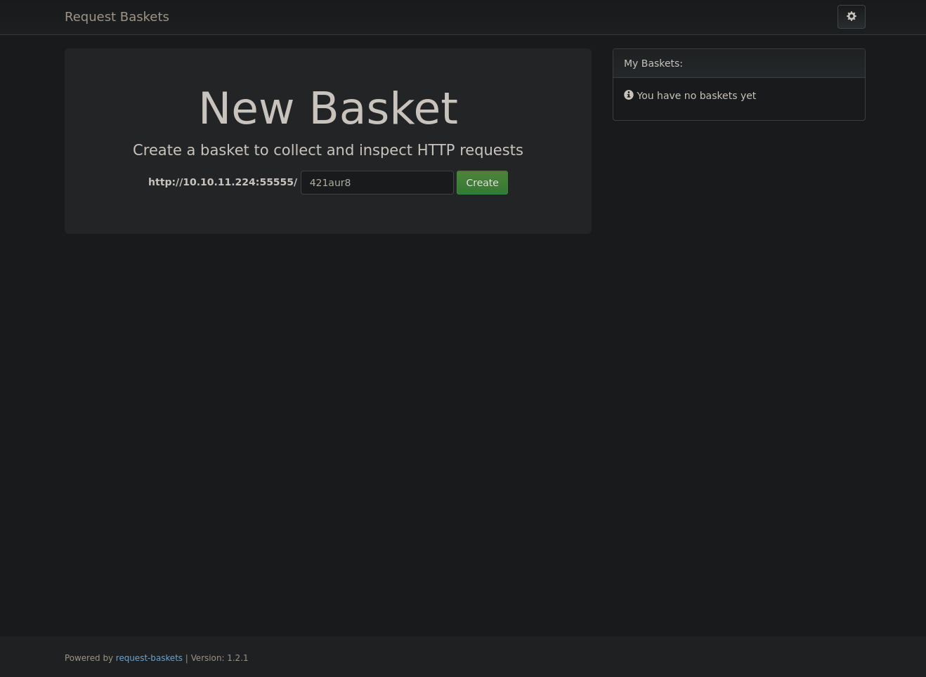 request basket home page