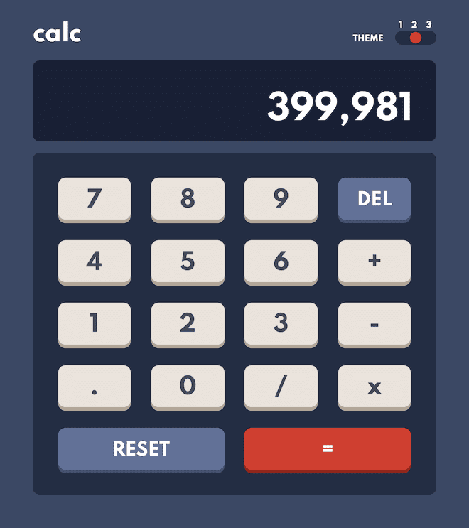 claculator app screenshot