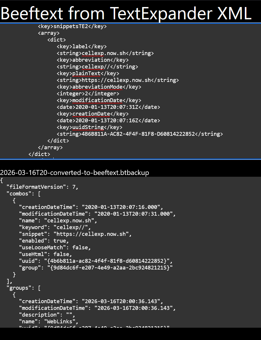 beeftext-from-textexpander-xml preview