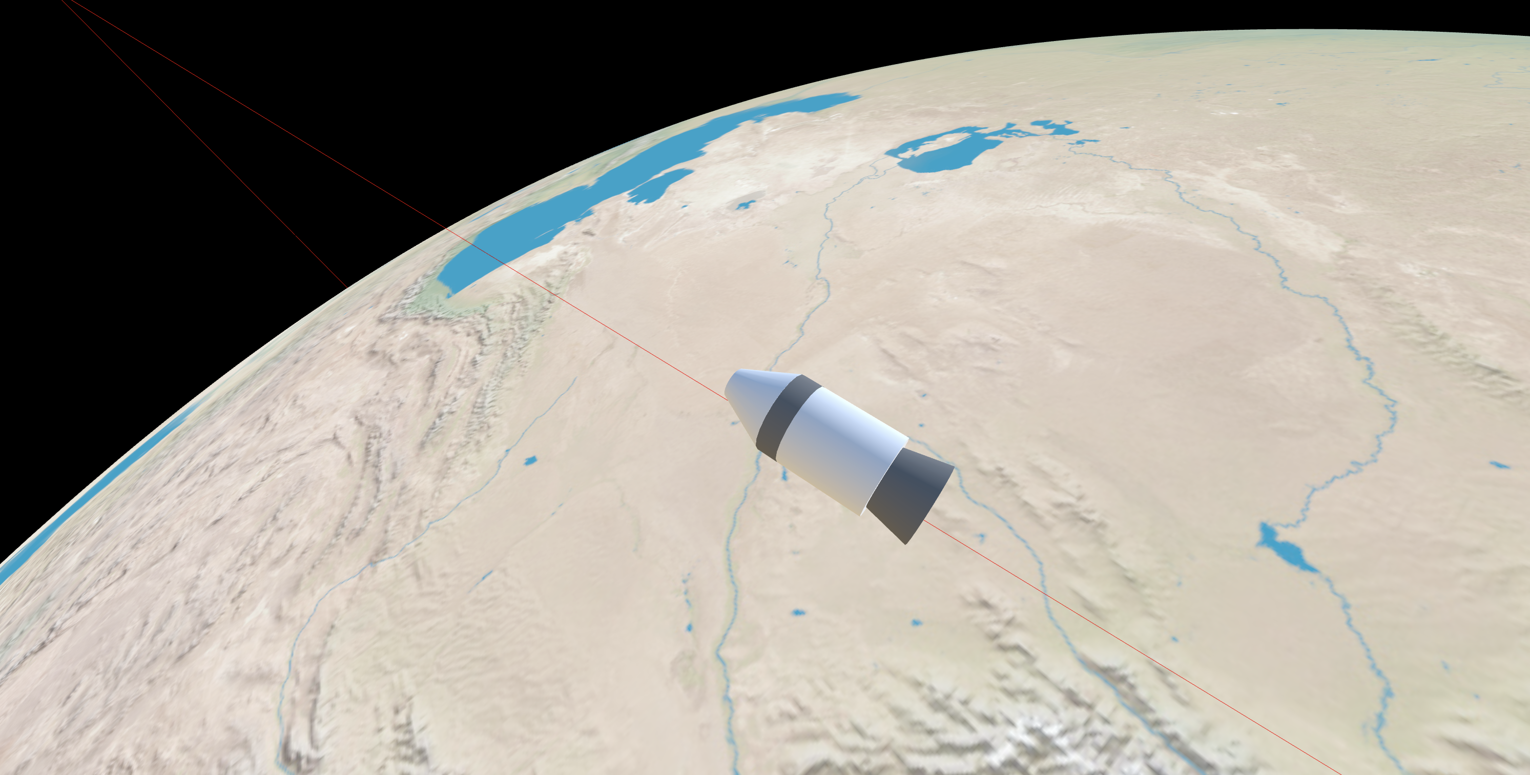 second stage in orbit