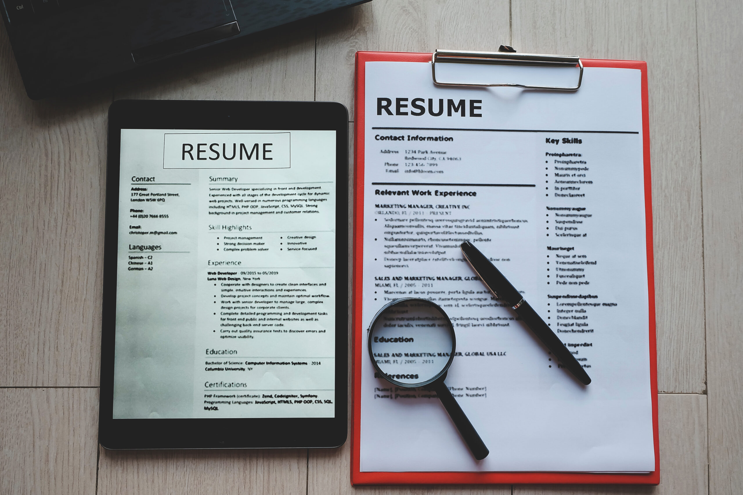 Currículo na internet