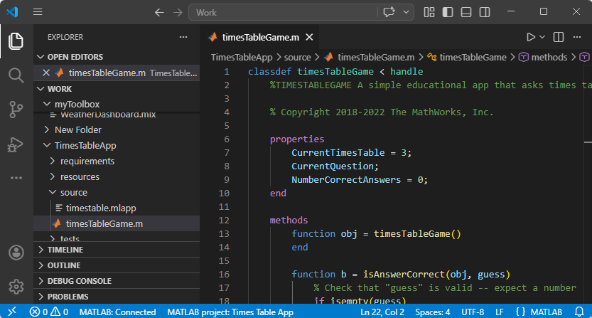 MATLAB Projects Screenshot