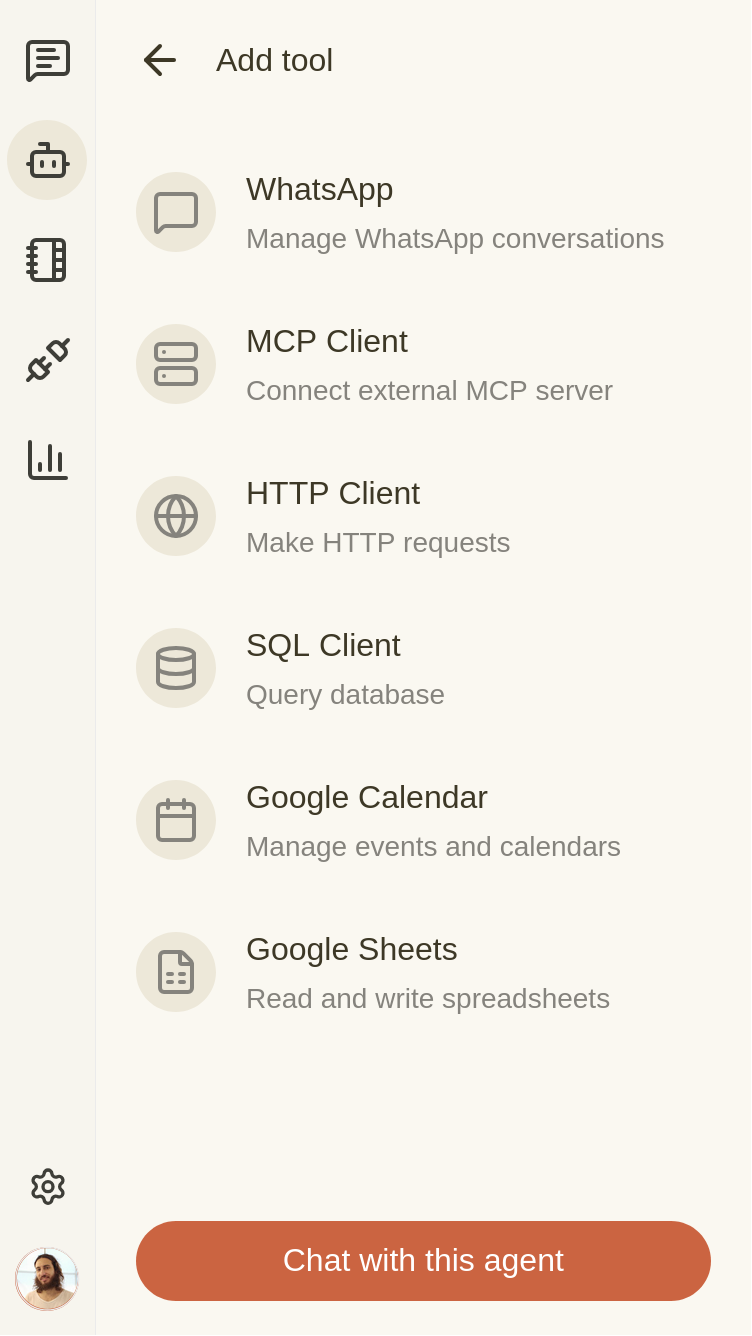 Agent tools