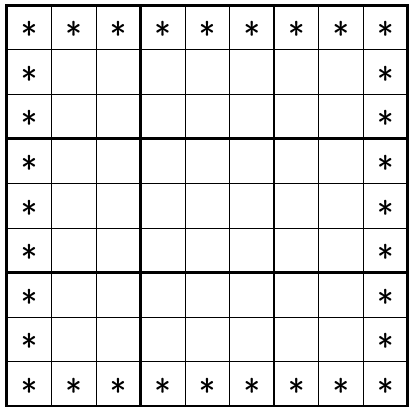 9x9 hint pattern