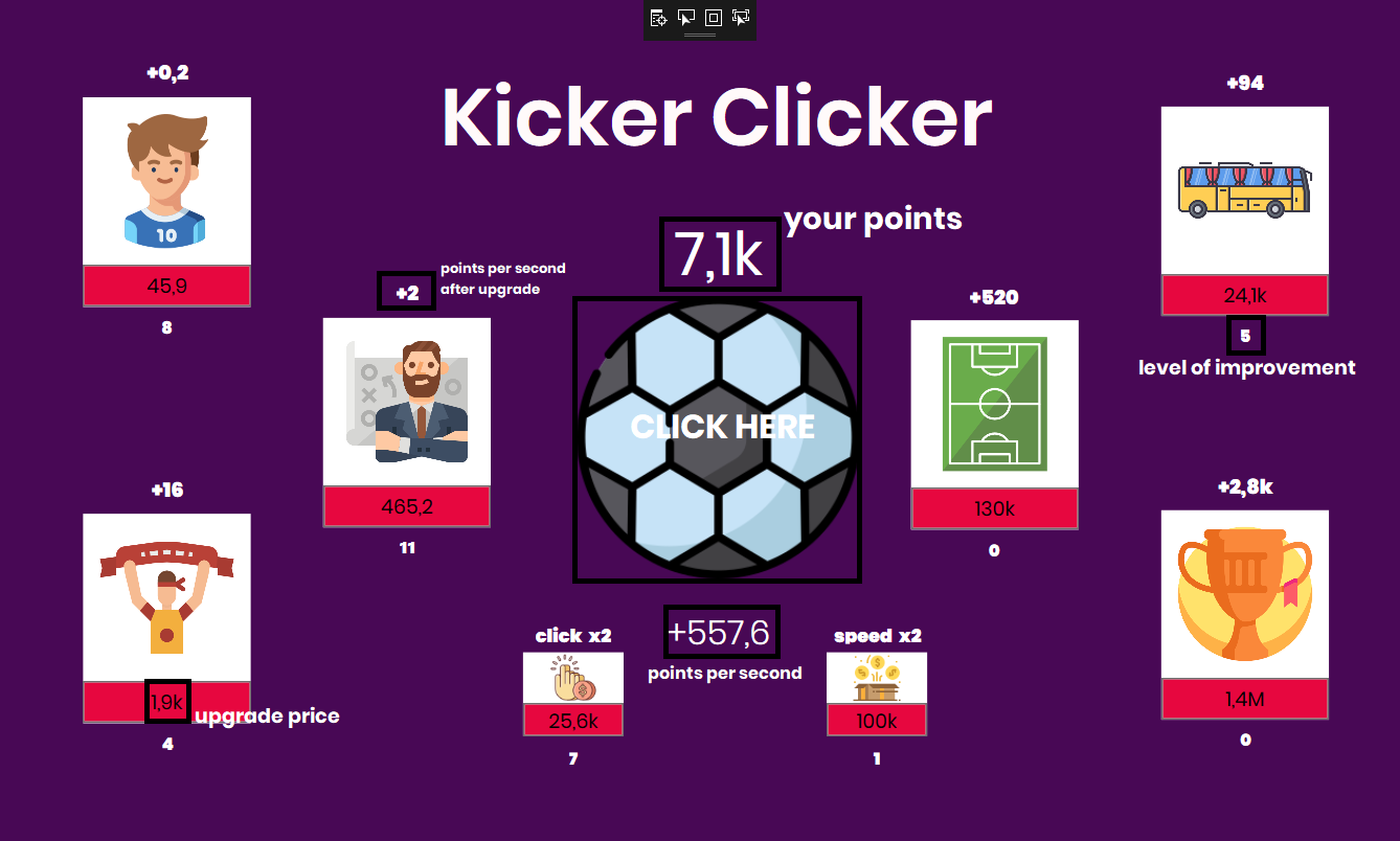 Soccer Clicker - Fast Idle Incremental Free Games by Mobileroo Pty Ltd