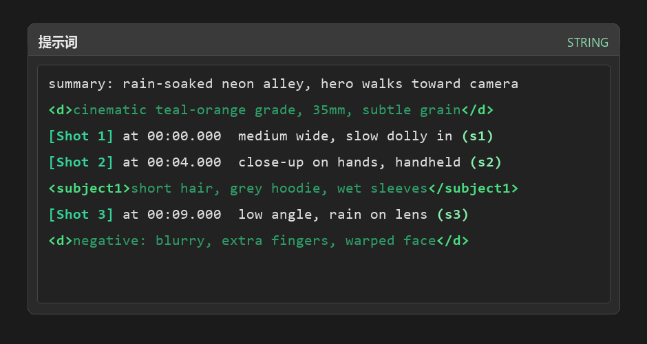 Highlighting example