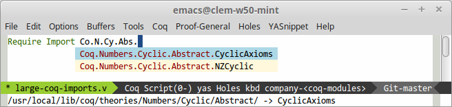 Fuzzy autocompletion of module names