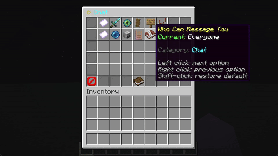 Choice setting cycle