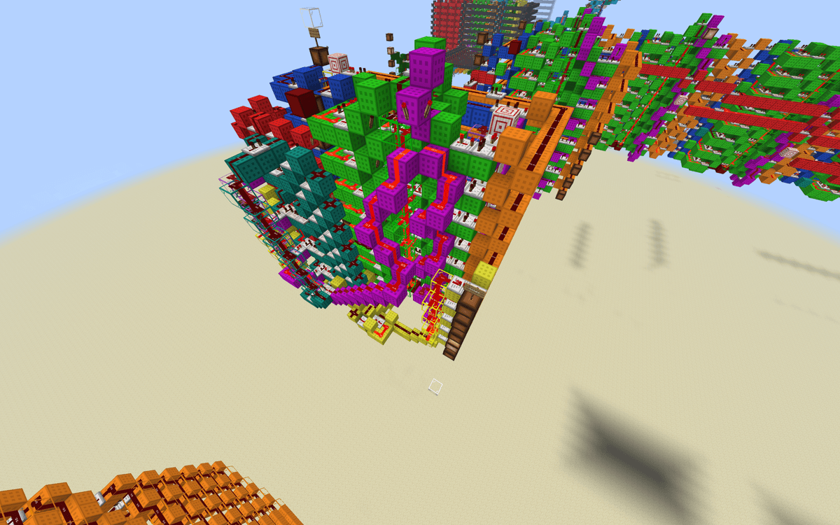 Above view of square-rooter near the remainder.