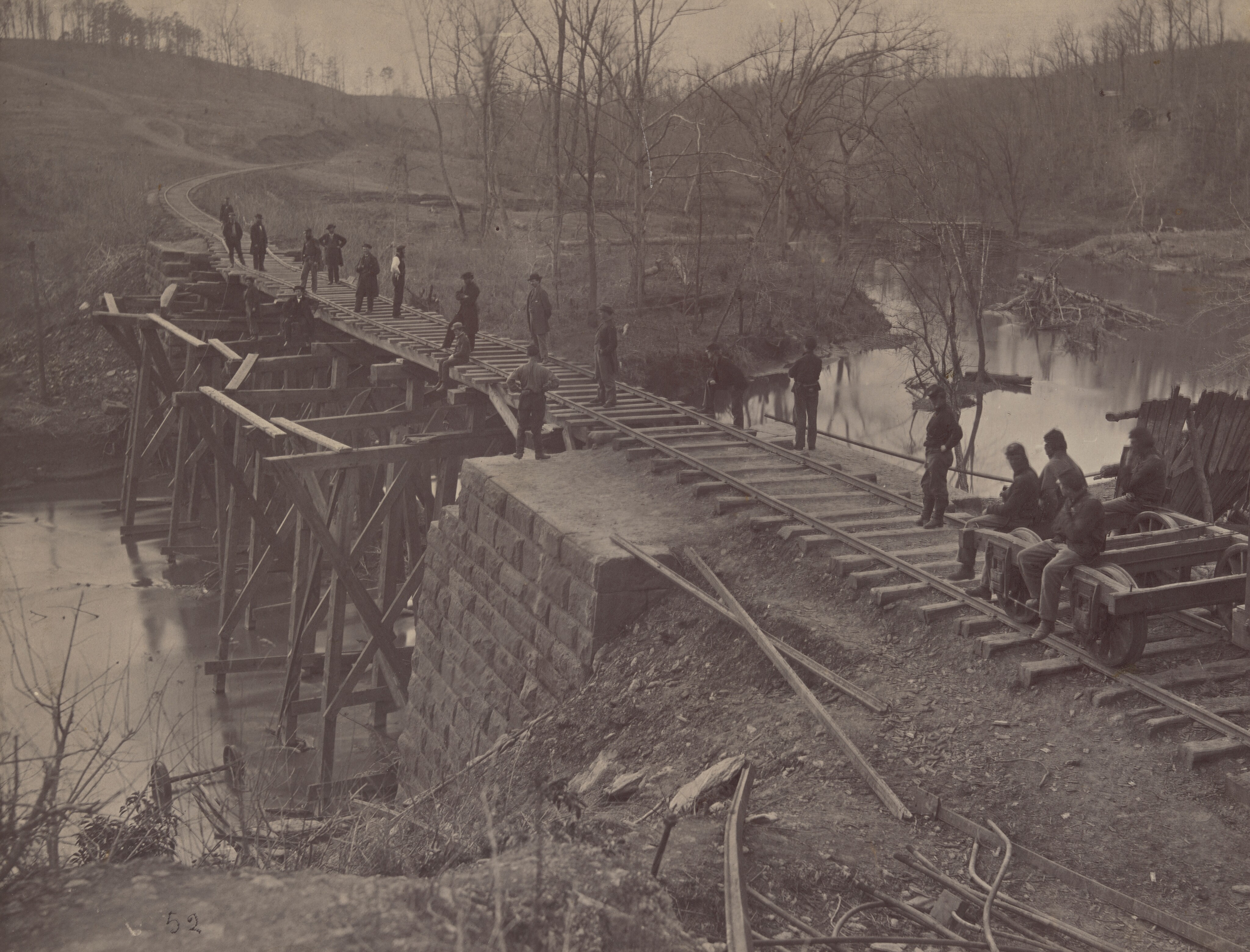 Bull Run Bridge Repaired 1863