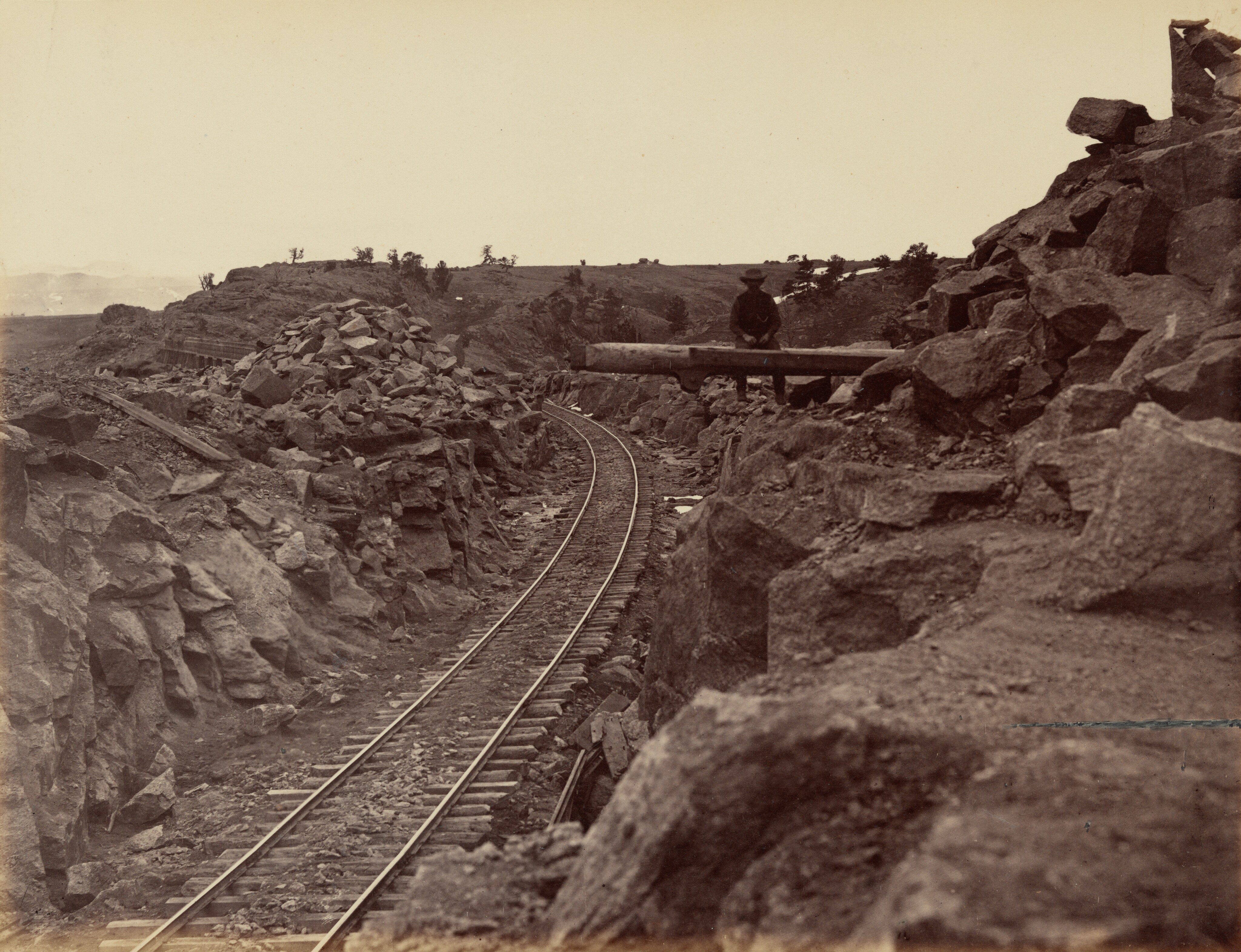Eastern Approach to Dale Creek Bridge 1869
